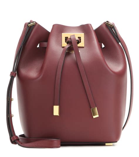 Michael Kors Miranda Small Leather Bucket Bag 